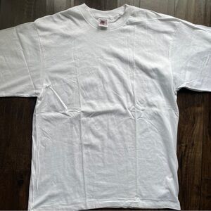 Vintage Nike Plain White T-Shirt Gray Tag Made In USA Single Stitch size M